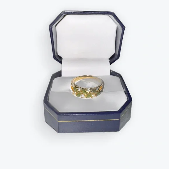 Vintage Gold Gem Ring - Picture 1 of 14